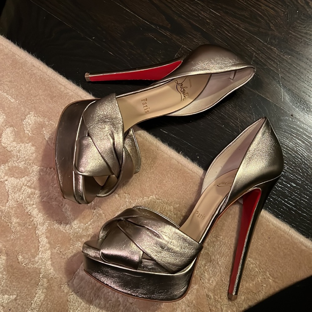 Christian Louboutin Volpi 150 Nappa silk 37 - Picture 9 of 11